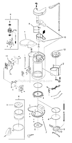 Part Location Diagram of 108675-000-000 Mr Coffee Instruction Book